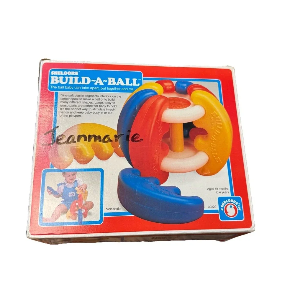 Vintage Toys‎ Build-A-Ball Baby Colorful Infant Toy - With Box - Complete